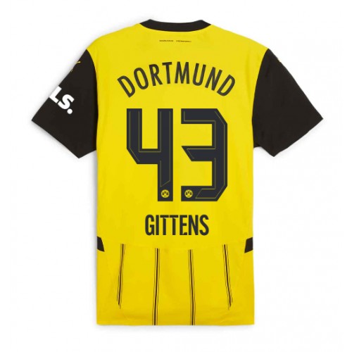 Fotbalové Dres Borussia Dortmund Jamie Bynoe-Gittens #43 Domácí 2024-25 Krátký Rukáv